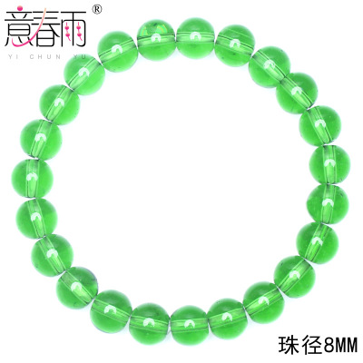 Rain Bracelet crystal Simplicity Sen family Nature green personality A small minority design crystal Bracelet 3353