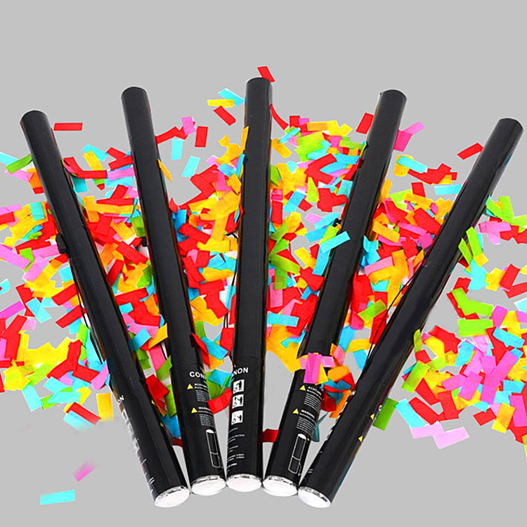 KTV酒吧气氛道具 电子礼炮枪用 彩色礼花礼炮80CM阻燃电子礼炮弹|ms