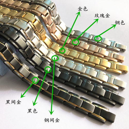 European and American pure titanium bracelets and bangles, wholesale magnetic titanium germanium titanium steel chains, pure red copper stainless steel chain manufacturer