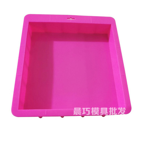 Large silicone rendering plate, thickened and non-bulging handmade soap mold, 3kg capacity rendering tool, large square baking pan