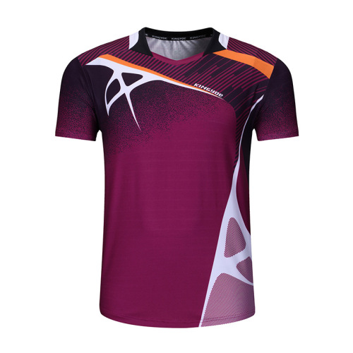 Badminton Set Korean Style Short-Sleeve Table Tennis Sports Top for Men and Women Volleyball Clothes Custom Made and Shipped Individually