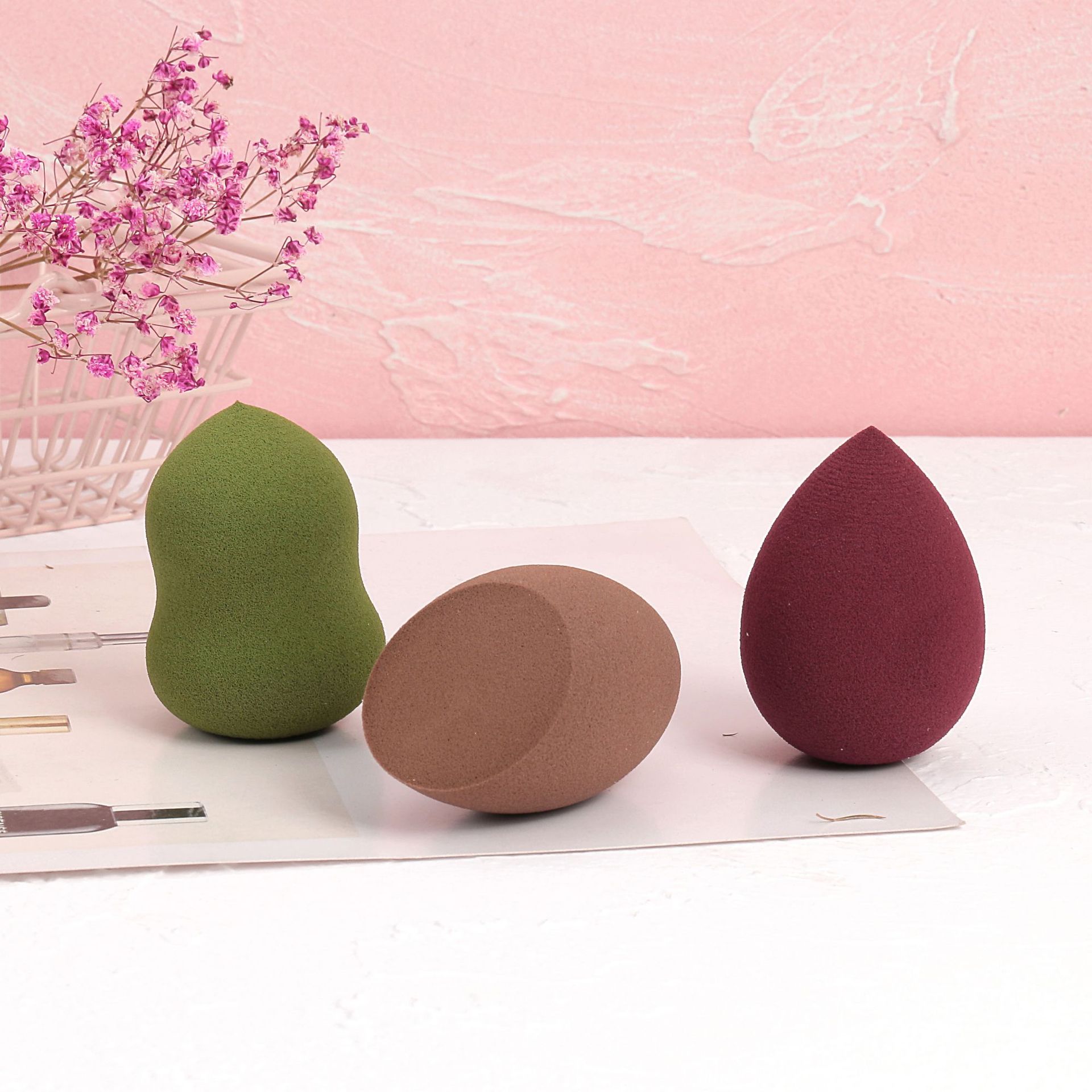 大号三个装亲水性葫芦粉扑干湿两用现货水滴粉扑海绵亲肤美妆蛋|ms