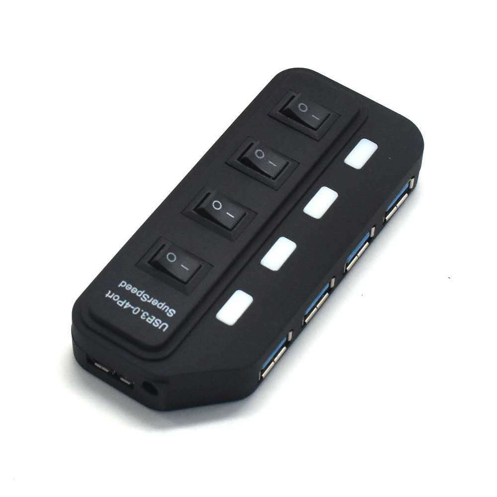 USB 3.0HUB  4口高速扩展器 独立开关 usb3.0集线器 一拖四