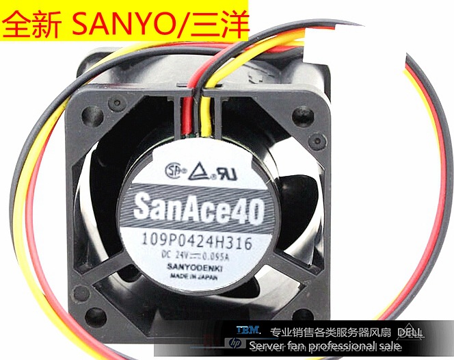 109P0424H316 4028 24V 0.095A 4CM 检测信号线 变频器 风扇