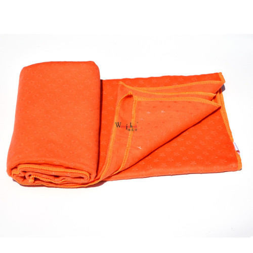 Flannel yoga towel star pattern grain pattern sweat-absorbent towel fitness yoga blanket with backpack