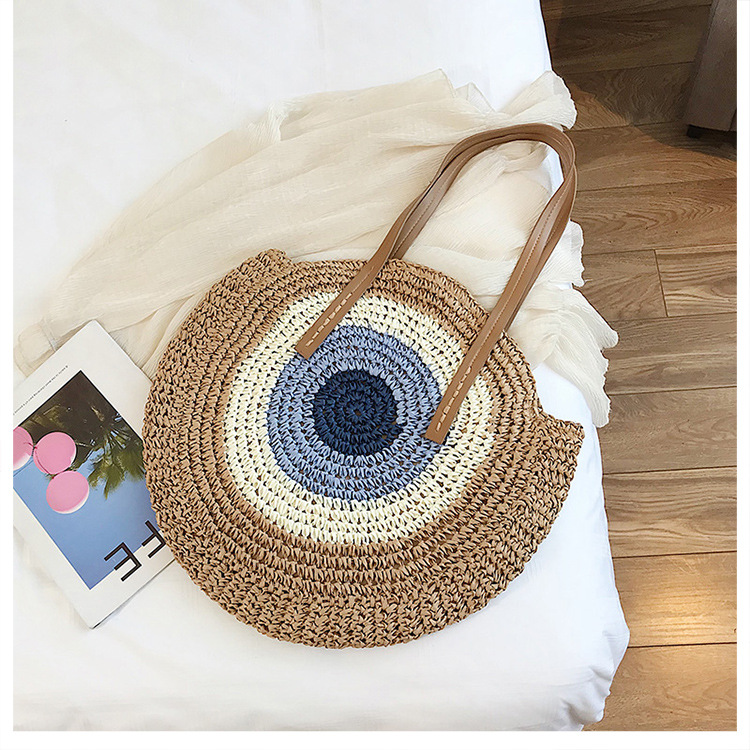 Large Fashion Straw Bag Hander Bag display picture 23