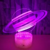 Creative moon, LED table lamp, acrylic colorful touch planetary night light, creative gift, 3D, remote control