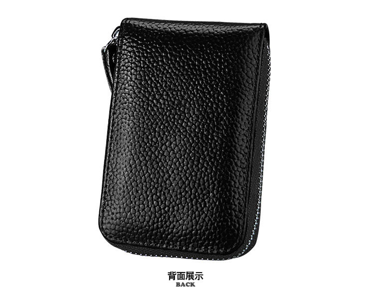 60g Weight Zipper Closure Type Business Occasion Genuine leather Material Solid Color Pattern Unisex Gender Coffee, Royal Blue, Orange, Dark Blue, Pink, Purple, Red, Green, Yellow, Black Color Unisex Solid Color Genuine Leather Coffee Royal Blue Orange Zipper Card Holders 20