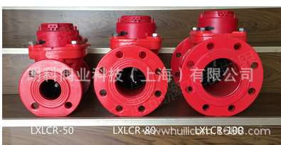 上海水表大口径水平立式干式可拆螺翼式LXLCR-50~200热水表