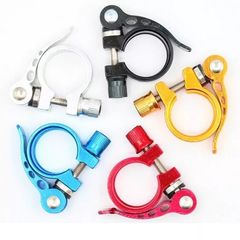 Bicycle mountain bike seat tube clamp 25.4 31.8 28.6 34.9 quick release clamp dead fly road bike seat post lock