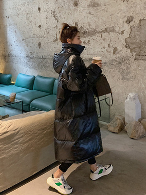 oversize棉服女中长款冬季2019新款棉衣外套小个子韩版宽松面包服