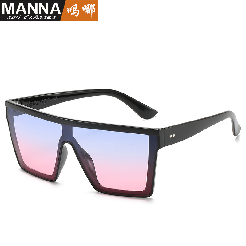 Fashion Sunglasses Bright Black Fashion Sunglasses Men And Women Exaggerate Ocean Glasses