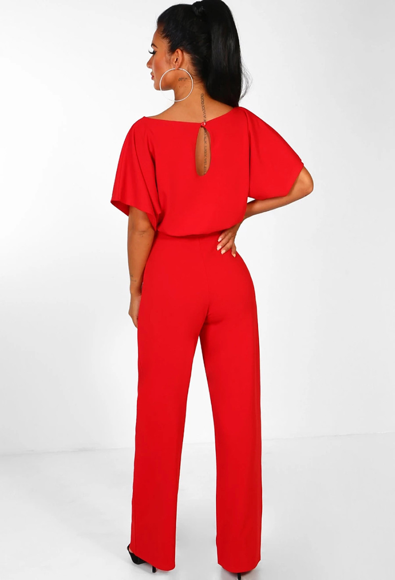 summer women s new fashion lace-up button jumpsuit  NSYD6036