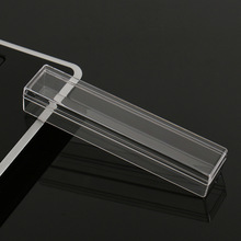 高档钢笔包装盒电子笔长条电子烟水晶盒透明盒文具产品PC料塑料