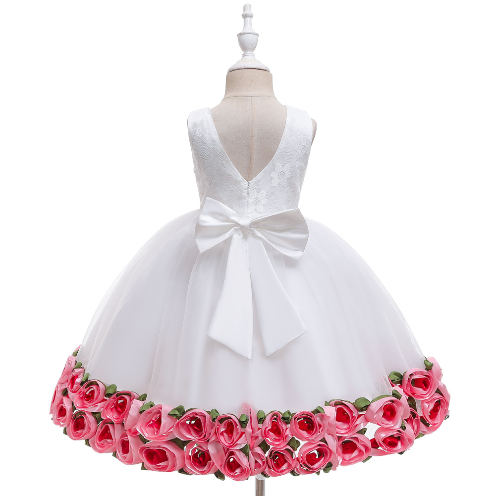 Children's Dress Girl Pettiskirt Hem Flower Costume Flower Girl Skirt Baby Year-old Wash Dress display picture 19