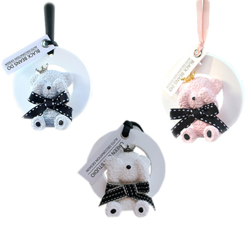 Car Cute Perfume Pendant Interior Internet Celebrity Pendant Ins Teddy Bear Rearview Mirror Aromatherapy Jewelry Women's Pendant