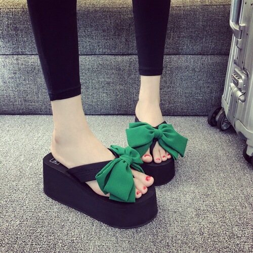 Factory Direct Sales Women's Fashion Outerwear Casual Summer Slipper with Elegant Butterfly Knot New Style Slippers