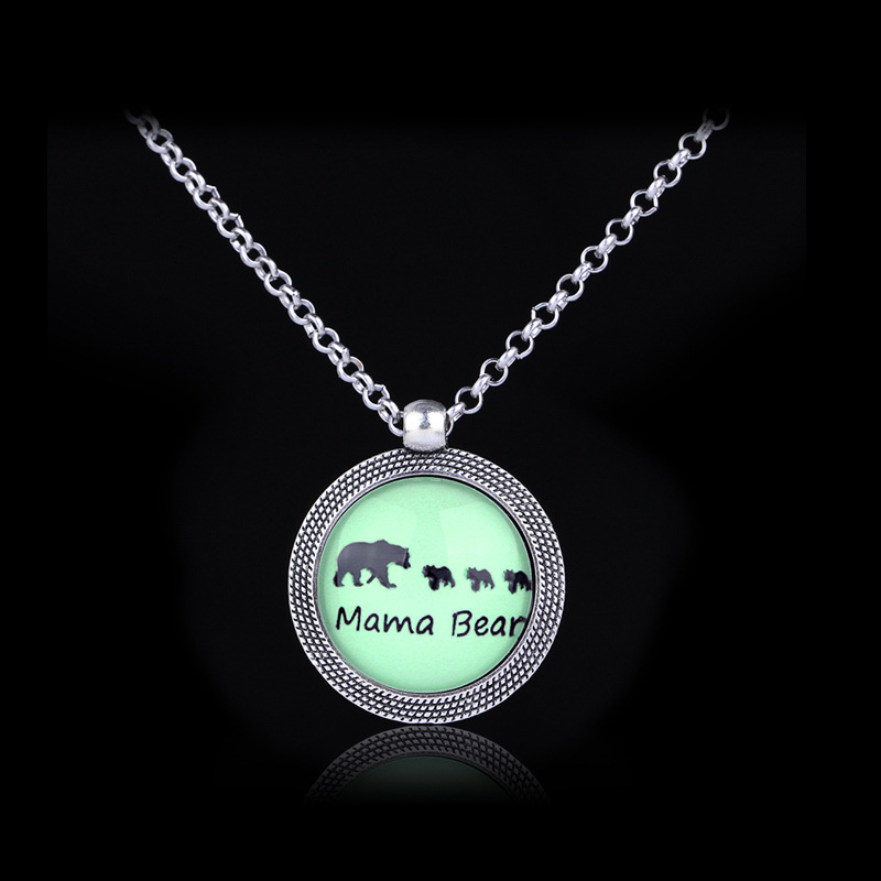 Chaîne D&#39;explosion Nouvelle Série Lumineuse Bébé Ours Mignon Ours Pendentif Collier Chaîne De Clavicule En Gros Nihaojewelry display picture 15