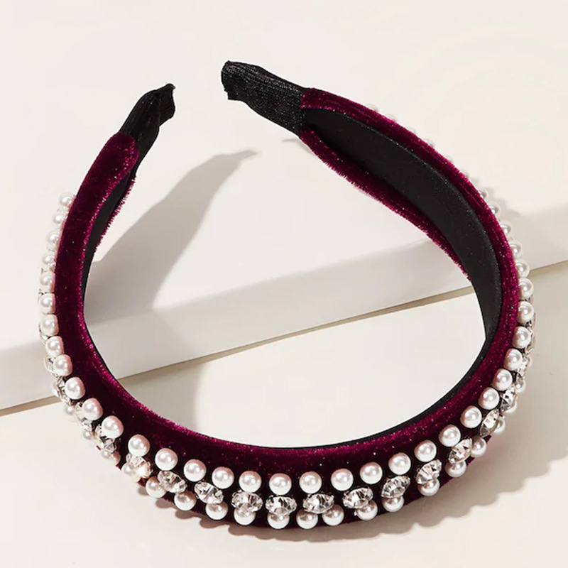 Rhinestone Geometric Wide Side Full Diamond  Headband display picture 4