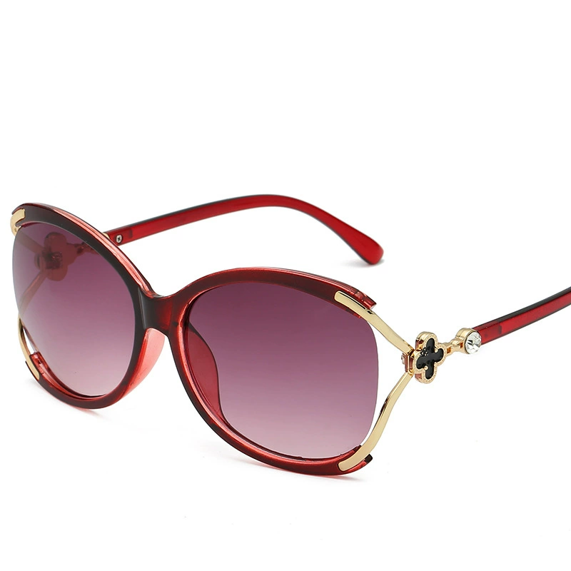 (Wholesale), trend elegant glasses solar-powered, sunglasses, four-leaf clover