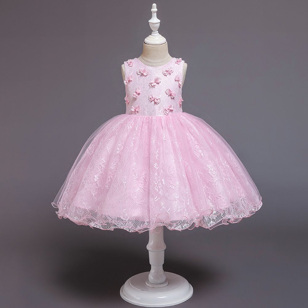 Children's Dress Princess Dress Baby Year-old Dress Tutu Skirt Flower Girl Wedding Dress display picture 11