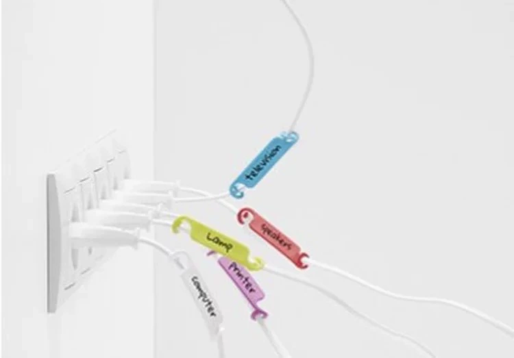 Creative can write cable label data cable electric sources to arrange label 10 color label cards