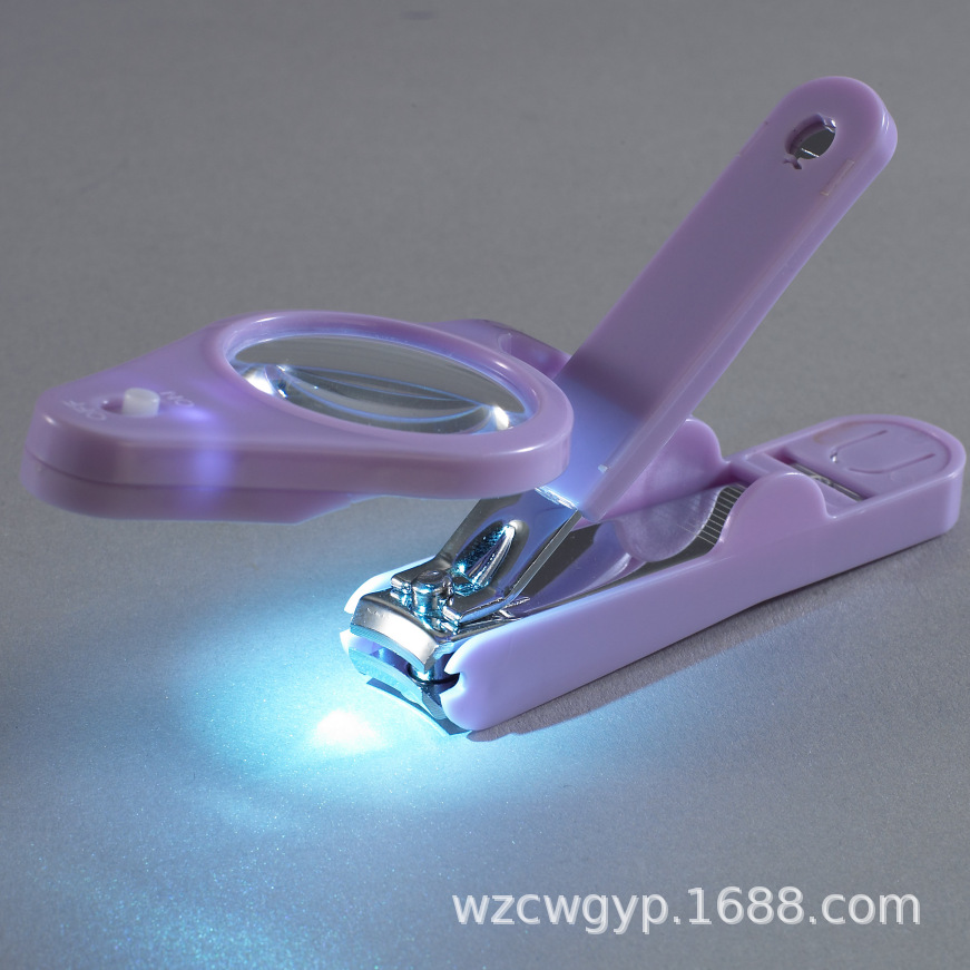 LED magnifying glass nail clippers LED nail clippers for the elderly and children nail clippers (large)