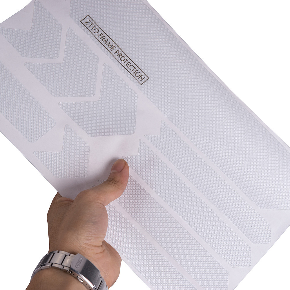 Parche de protección del marco de la bicicleta de montaña ZTTO Parche de película gruesa de la bicicleta de carretera Pegatina de protección impermeable antideslizante resistente al desgaste