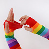 Rainbow fashionable gloves, wholesale