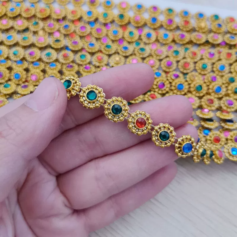 Plastic acrylic chain, silver hair accessory, 1cm, gold and silver