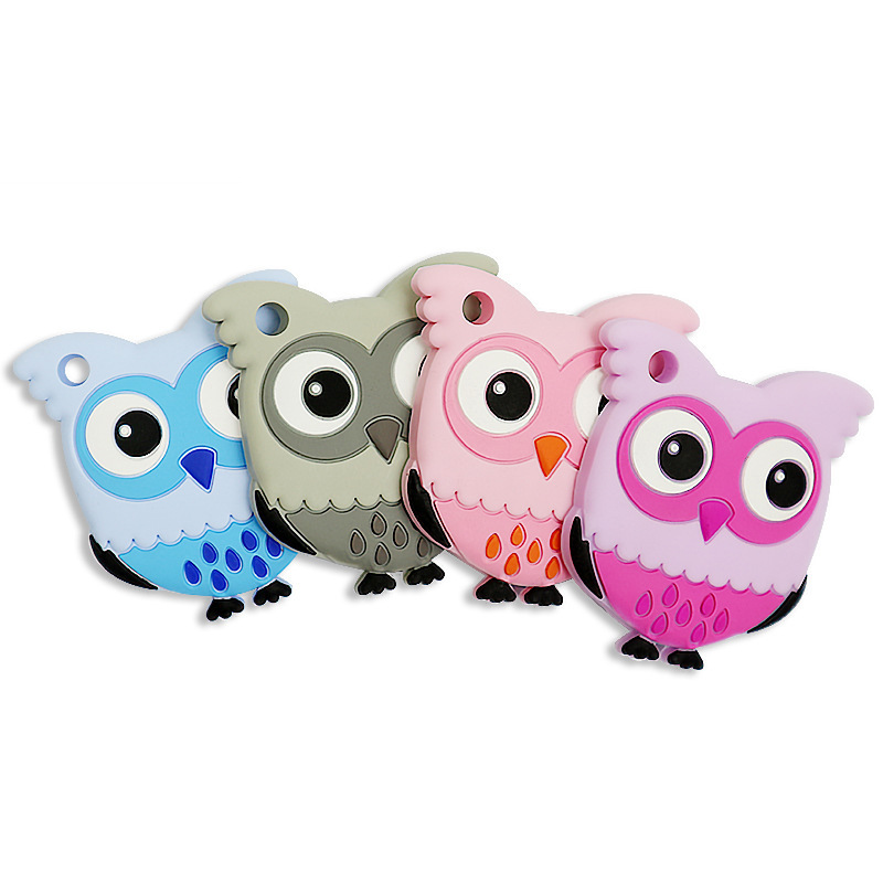 Explosive silicone baby owl tooth gum grinding stick toy baby tooth gum mother and baby supplies Amazon wholesale