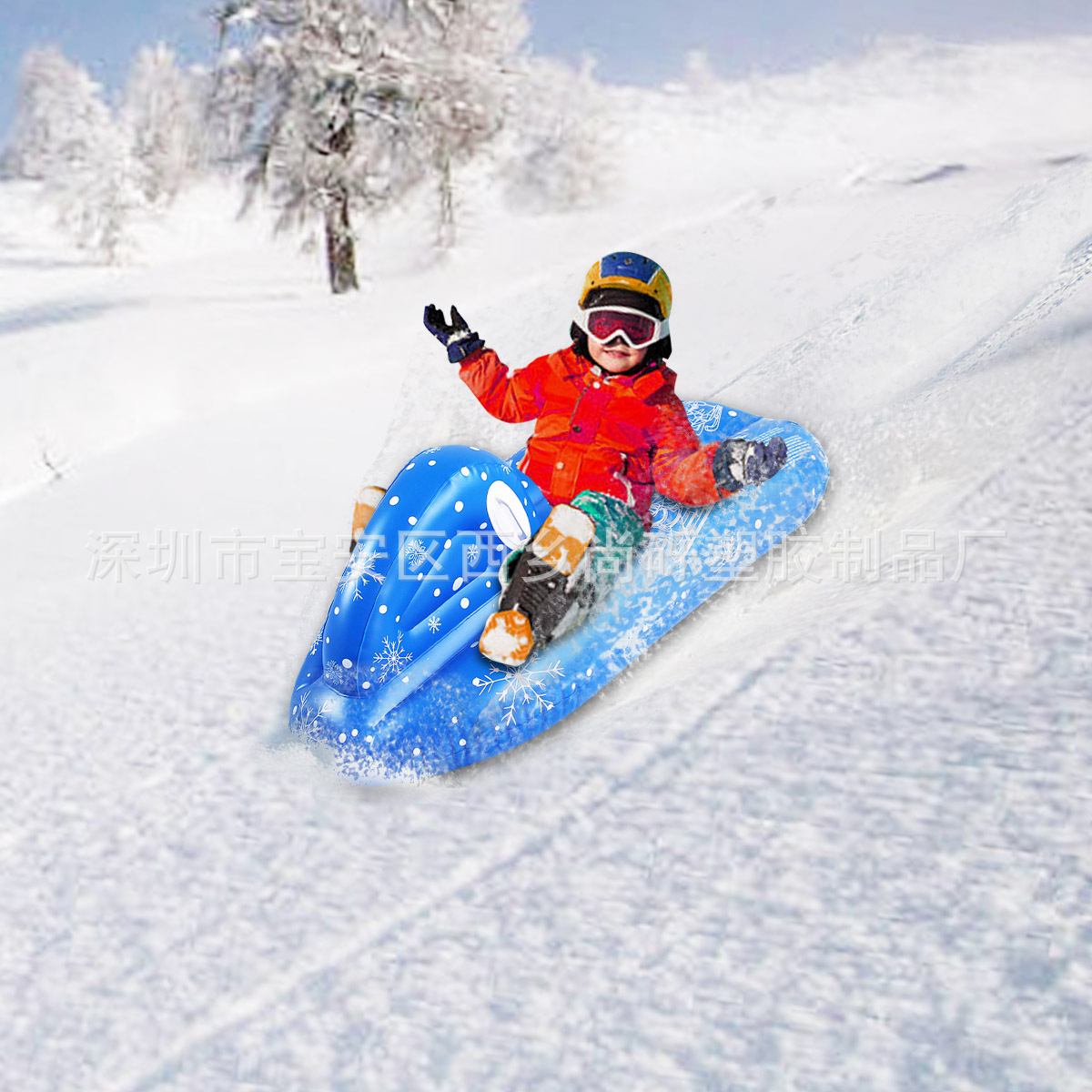 工厂现货 PVC高弹加厚充气滑雪圈 儿童坐骑滑雪用品 摩托艇滑雪车