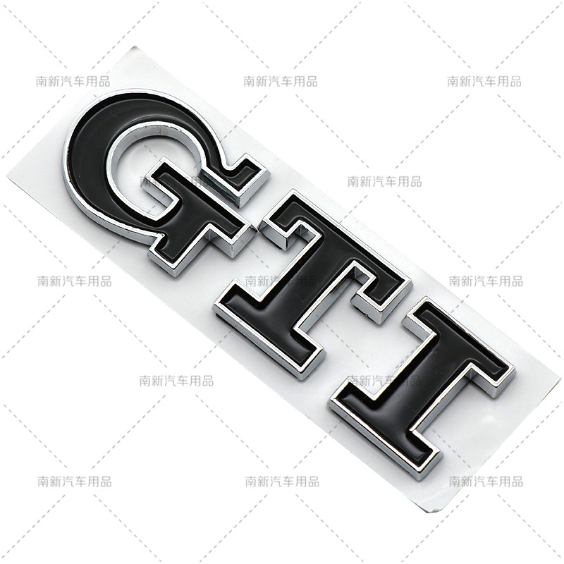 Suitable for Volkswagen Polo Golf 6 GTI tail logo modified car sticker gti car logo Nameplate logo