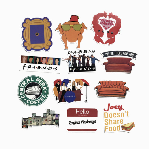 American TV series Friends Stickers Trolley Luggage Suitcase Suitcase Scooter Graffiti Stickers Car Body Stickers