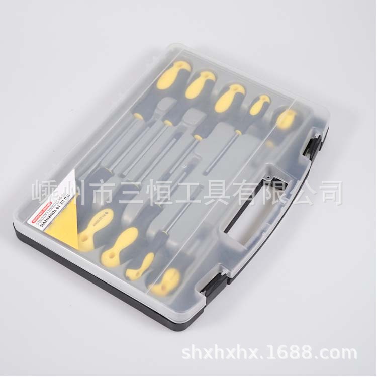 供应多用 10件套多功能双色柄螺丝刀组套 多功能盒装螺丝批套装