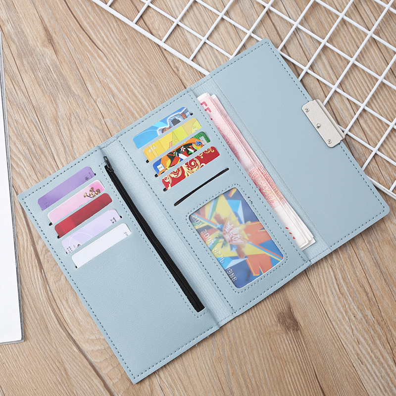 Korean Multi-card Metal Buckle Clutch Wholesale display picture 22