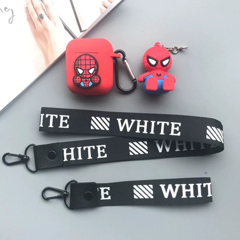 Apple, wireless cartoon headphones, protective silicone compatible creative protective case, bluetooth, fall protection