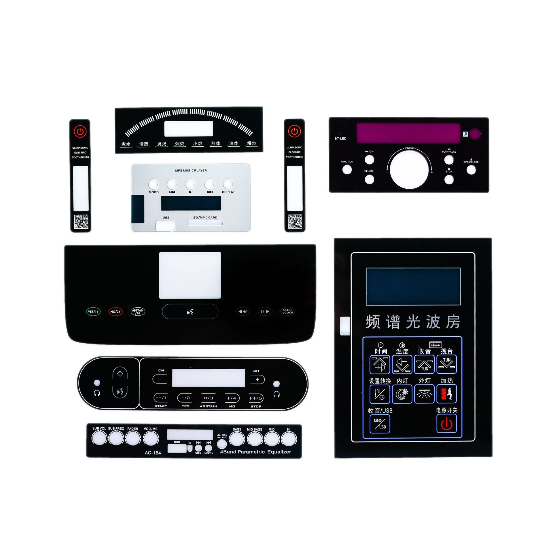 Custom manufacturer Acrylic panel PC Silk screen Windows panel intelligence Switch panel An electric appliance Windows panel