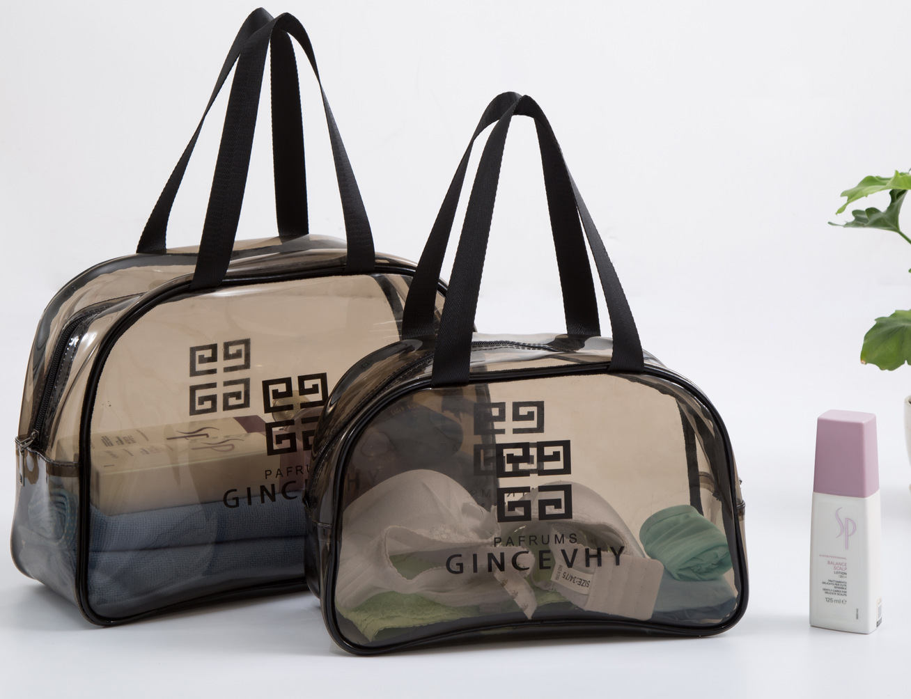 厂家直营做透明PVC拉链袋 磨砂自封文件袋 环保化妆品袋广告袋