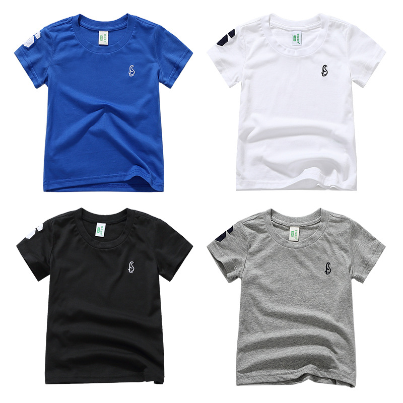 2020 summer Boy T-shirt European and American brands polo Large children Short sleeved pure cotton jacket wholesale