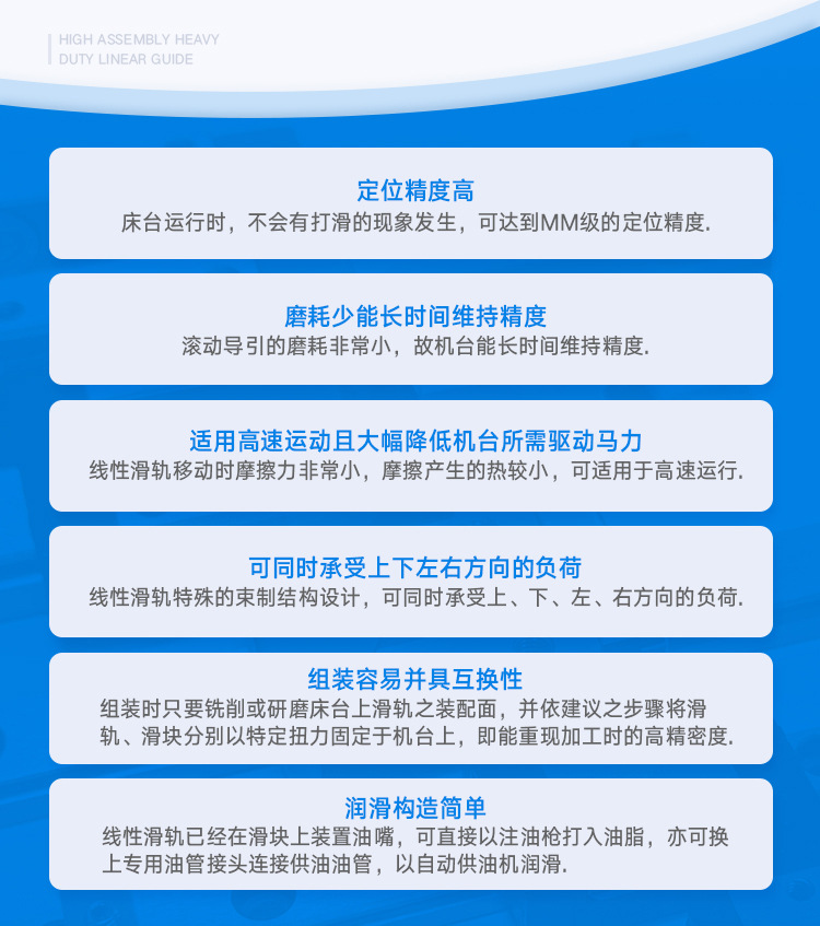 CPC导轨滑块介绍