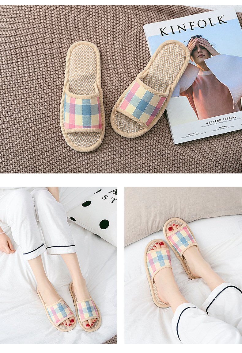 复制_四季家居家用亚麻拖鞋女夏季新款小格子防滑.jpg