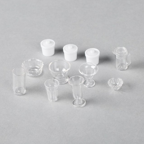 dollhouse������΢��ʳ��������泡��ģ��͸���Ʊ�diy������