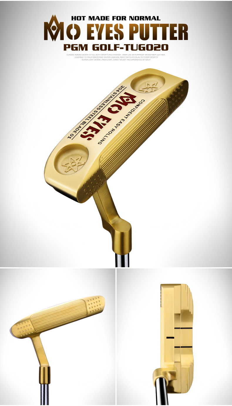 Gậy golf PGM đầu gậy bán nguyệt rèn sắt mềm 304, thiết kế trọng tâm thấp — TUG021-Vàng, TUG021-Màu Bạc, TUG021-màu súng, TUG020-Vàng chi tiết 9