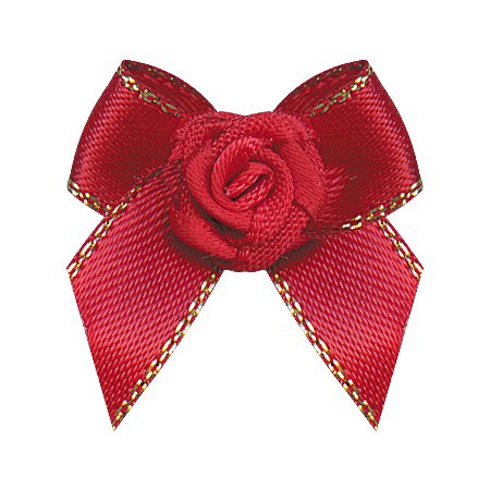 Yao Ming DIY accesorios de ropa interior accesorios para el cabello ropa interior caja de regalo decoración de flores rosa 3 puntos cinta arco