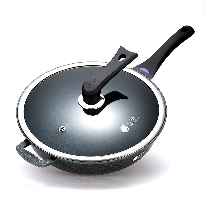 Wopda Maifan Stone Антипригарная сковорода Бытовая индукционная плита Газовая плита Специальный газ Подходит для приготовления пищи с плоским дном Сковорода с антипригарным покрытием