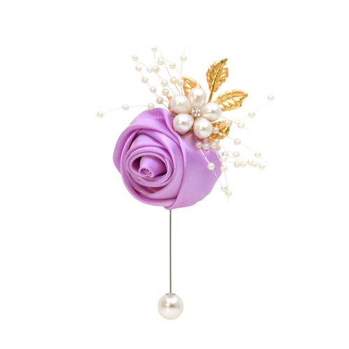 Eternal Angel 809 Artificial Flower Boutonniere Fabric Wedding Decorations for Men and Women, Bride and Groom Boutonniere