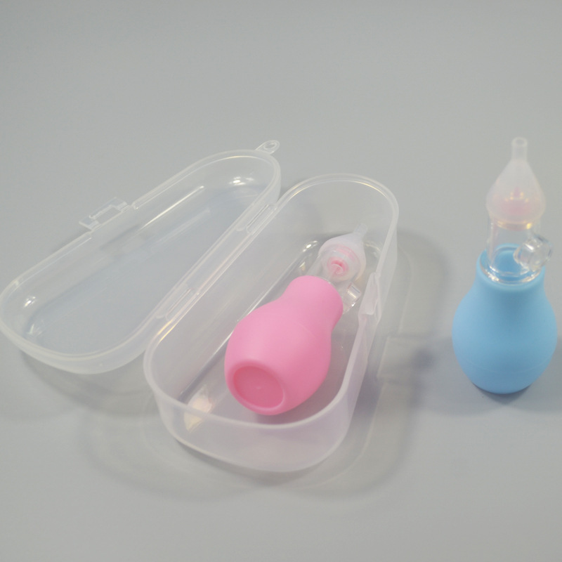硅胶吸鼻器 配收纳盒 吸鼻器 防逆流婴儿吸鼻器 宝宝鼻涕清洁器|ms
