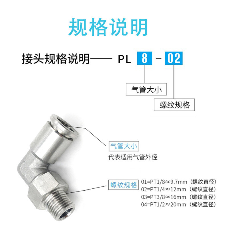 PL螺纹快插弯头 (3)