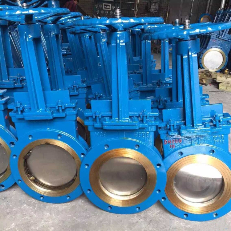 福厦美科铸钢不锈钢手动刀闸阀PZ73H、PZ73Y-10/16C/P DN100